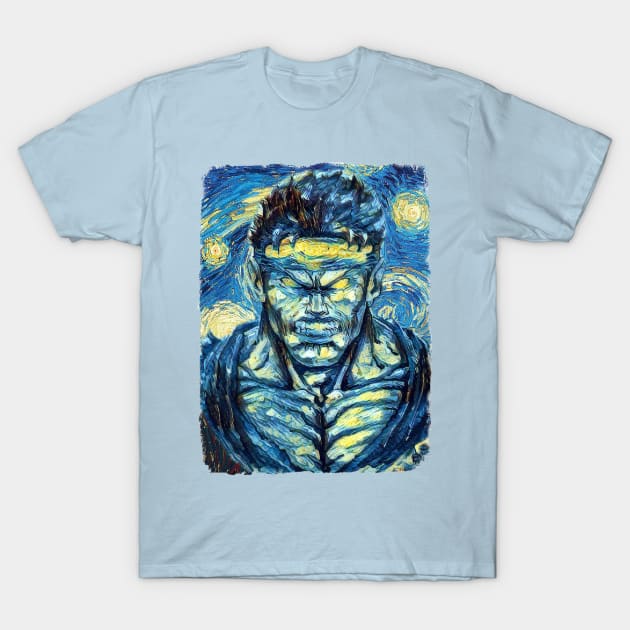 Mortal Kombat Van Gogh Style T-Shirt by todos